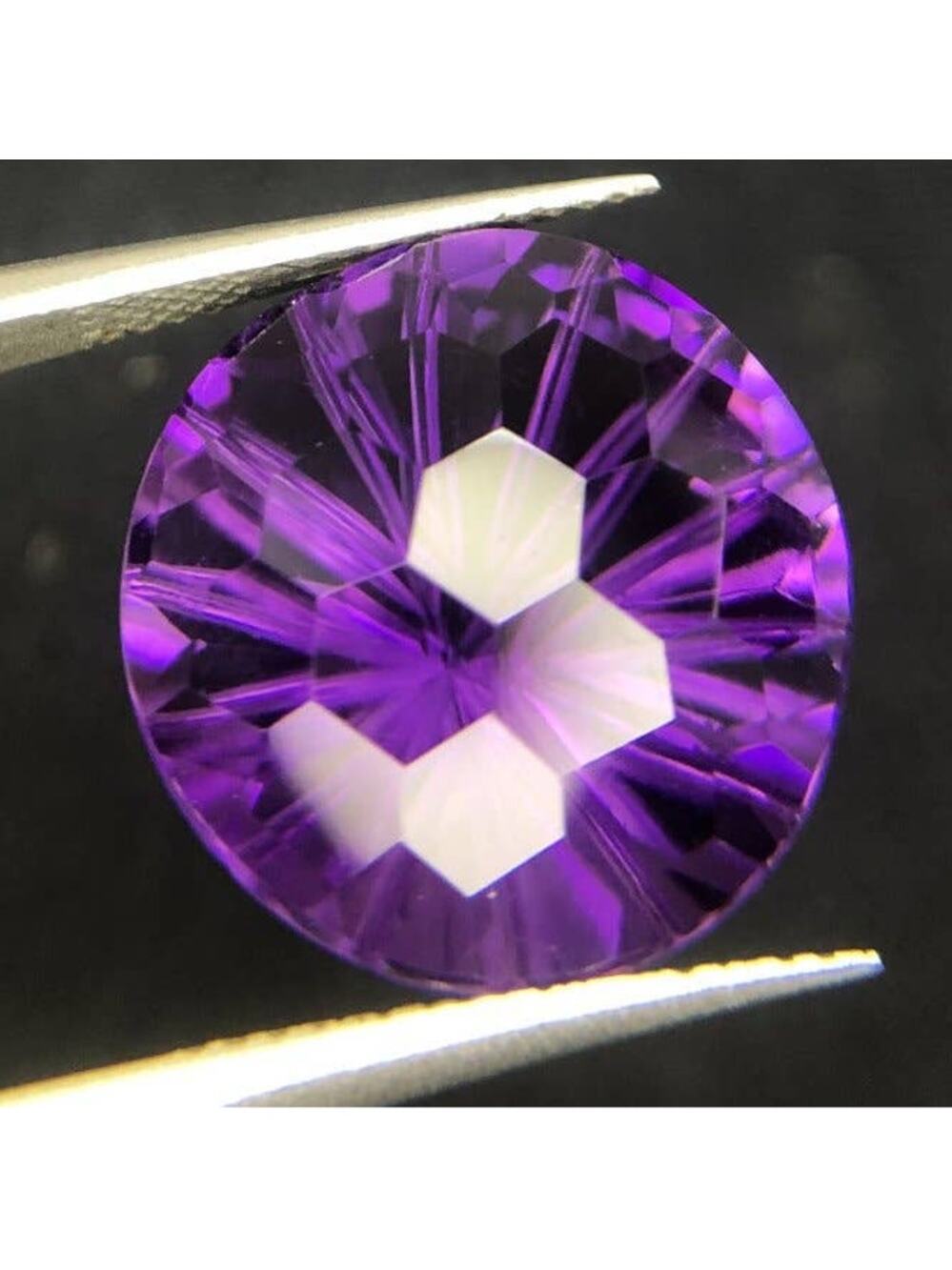 Huge Eye Clean Laser Cut Amethyst!